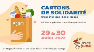 Cartons de solidarité: deux journées pour remplir les étals du Magasin Solidaire (29 et 30 avril 2022)